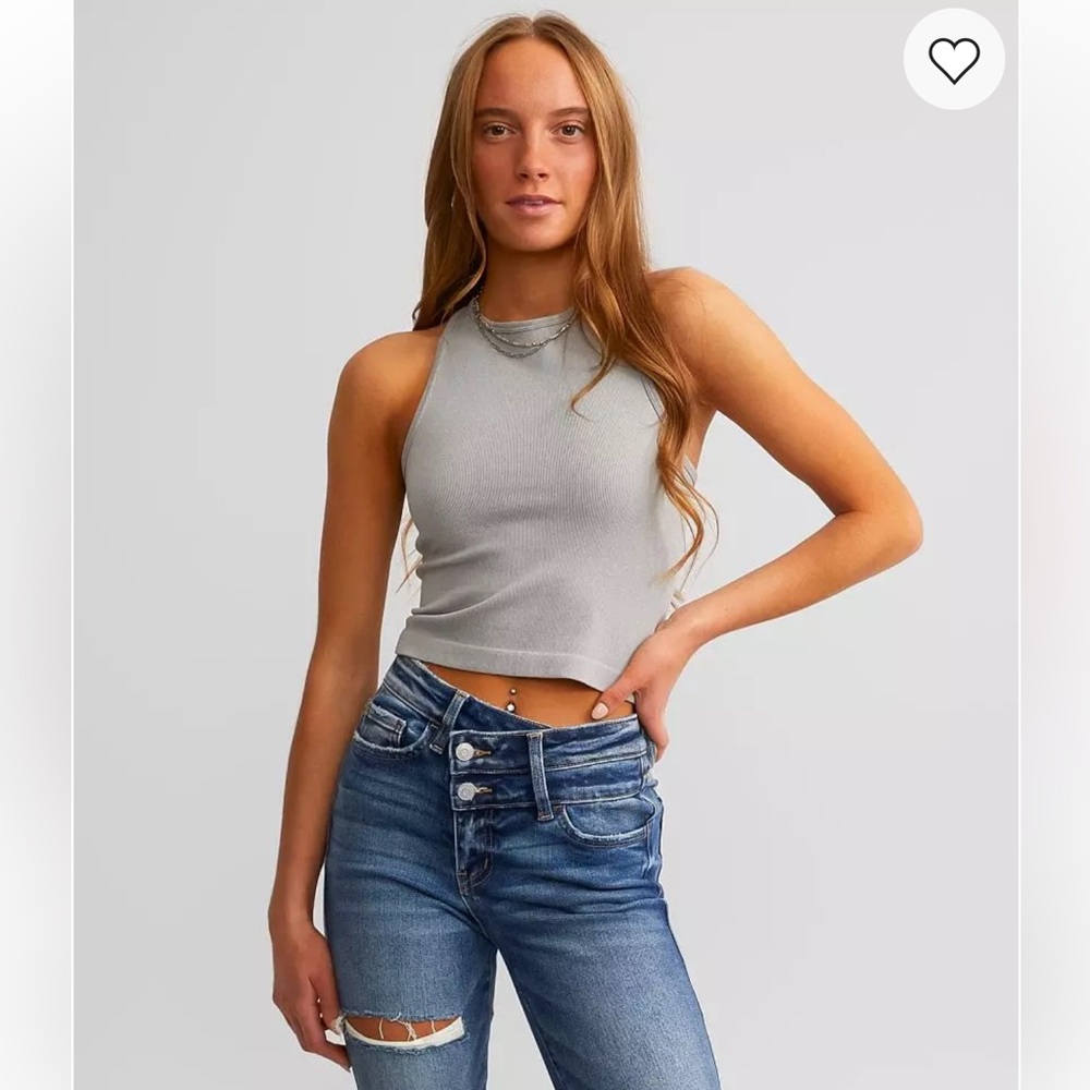 Free People Gray Tank Top